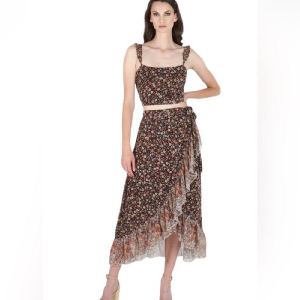 SECRET MISSION COLLECTION 
Super Natural Janice Maxi Skirt Floral Print with Tag